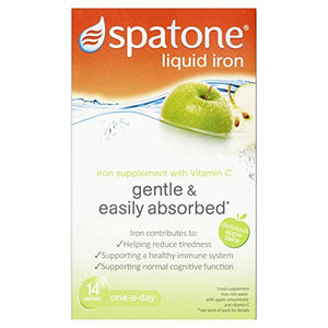 Spatone Liquid Iron Supplement with Vitamin C 14 Sachets, 14 Units