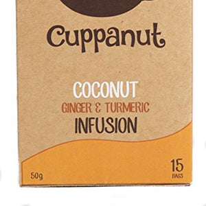 Cuppanut Coconut, Ginger and Tumeric - 15 Bags