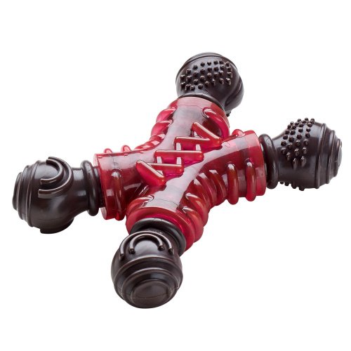 Dog Toy Leeds Strong Cross With Choco Flavoring Brown/Light Pink, 14 Cm  Pack Of 3 | Hunter