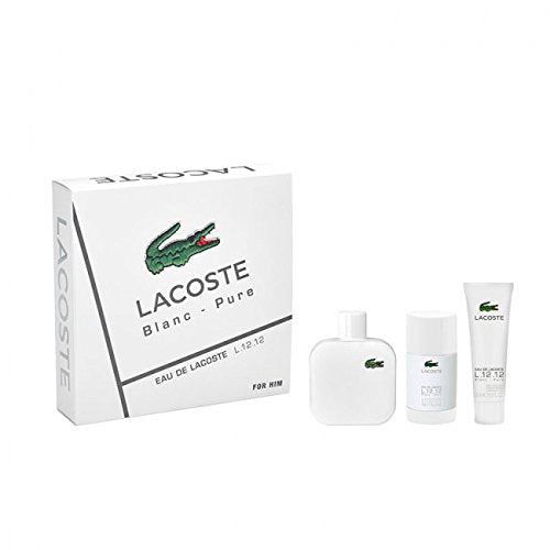 Lacoste Eau De L.12.Blanc - Pure Eau De Toilette 100ml Gift Set For Him