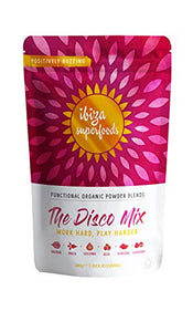 The Disco Mix Premium Blend Certified Organic Energy Super Food Powder Vegan Gluten Free & Purity Tested – High Quality - Siberian Ginseng + Maca + Guarana for Fatigue + Mental Clairty