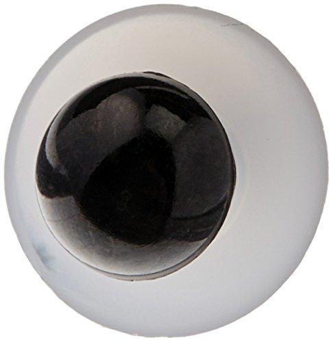 Shank Back Solid Eyes 6mm 10/Pkg-Black