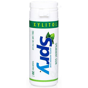 Spry Spearmint Xylitol Gum - Pack of 30 Tablets