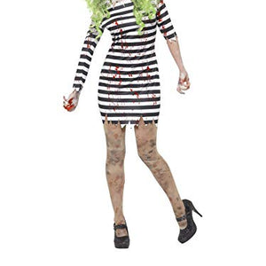 Smiffys Women's Halloween Zombie Jail Bird Costume (Large)