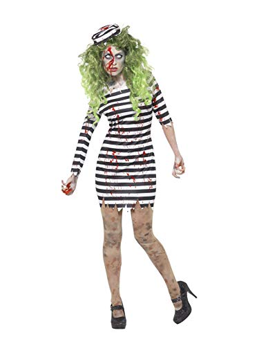 Smiffys Women's Halloween Zombie Jail Bird Costume (Medium)