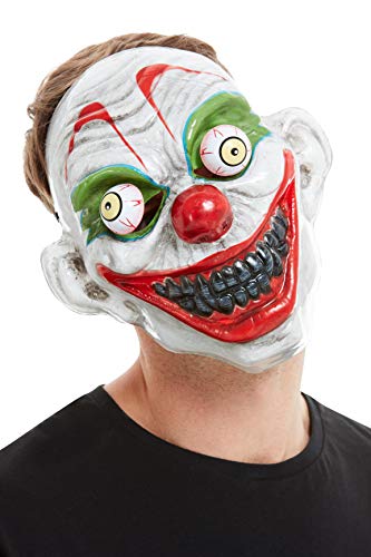 Smiffys 52158 Clown Mask, Men, White