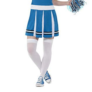Smiffys 47123XS Cheerleader Costume, Blue, X-Small, UK 4-6