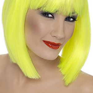 Smiffys Glam Wig - Neon Yellow
