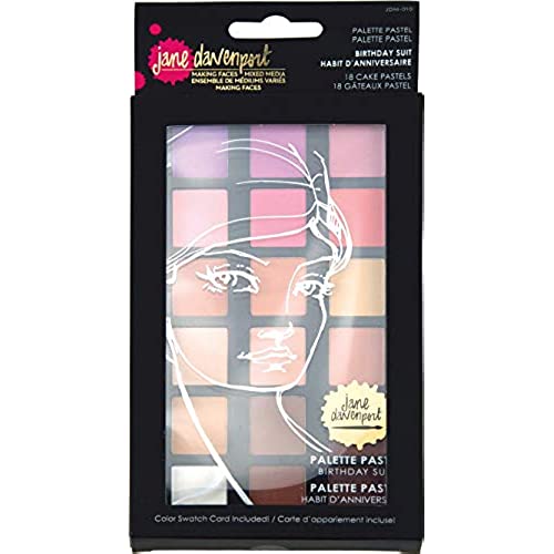 Spellbinders Jane Davenport-Palette Pastel Birthday Suit, Mixed, 18