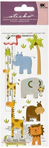 Puffy Classic Stickers-Zoo Friends