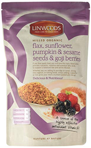 Linwoods Organic Milled Flax, Sunflower, Pumpkin, Sesame Seeds and Goji Berries 425 g