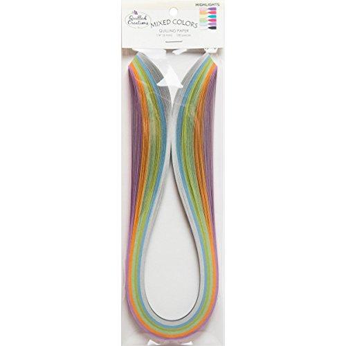 Quilling Paper Pack Mixed Highlights .25" 100/Pkg-