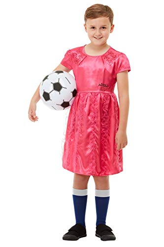 Smiffys 48756T Officially Licensed David Walliams The Boy in The Dress Deluxe Costume, Pink, Teen Age 12 Years +
