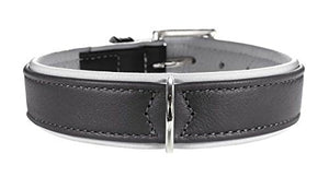 Collar Canadian Elk 40 Nickel Elkskin Dark Grey /Light Grey, 29-35 Cm | Hunter