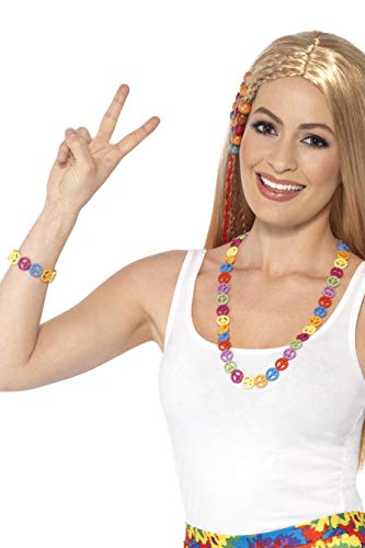 Smiffys 44660 Hippie Peace Sign Set (One Size)