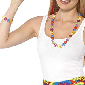 Smiffys 44660 Hippie Peace Sign Set (One Size)