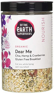 Superfoods Dear Me Breakfast Without Cereals Chia/ Hemp/ Cranberries/ Goji Berries Organic Gluten Free 200 g (Pack of 3)