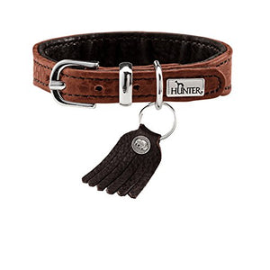 Collar Cody Petit, 27 Bison Leather, Cognac/Dark Brown | Hunter