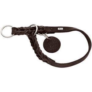 Training Collar Solid Education, 65 Soft Genuine Cow Leather, Dark Brown | Hunter