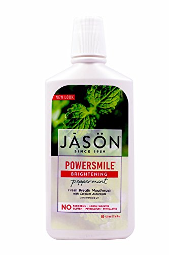 Jasons Natural 473ml Peppermint and Perilla Powersmile Mouthwash