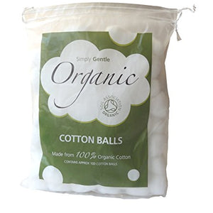 Simply Gentle Organic Cotton - Pack of 100 Balls (Pack of 3 - 300 Balls)