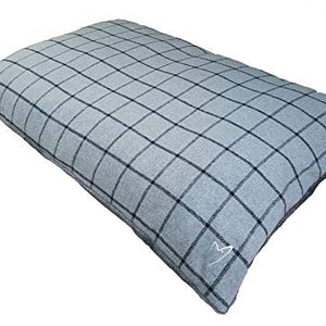 Gor Pets Camden Comfy Cushion Cover Large (76X117Cm) Grey Check