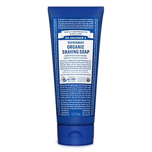 DR BRONNERS Organic Peppermint Shaving Gel 208ml (PACK OF 1)