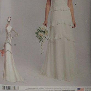 Simplicity 8596 Leanne Marshall Wedding Gown Size 12-20