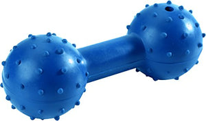 Dog Toy Dumbell With Bell, 11 Cm Blue  Pack Of 3 | Hunter