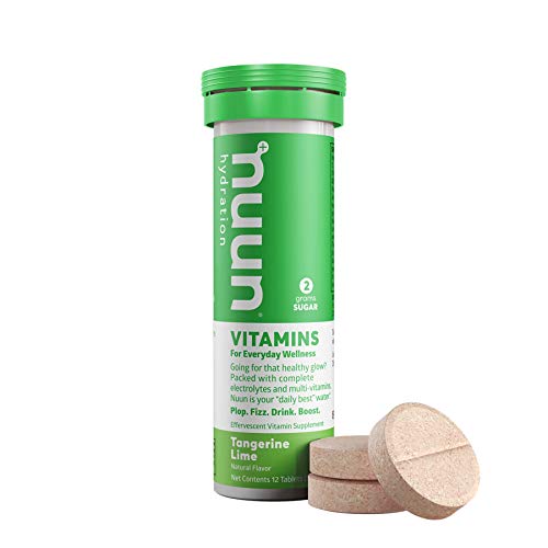 Nuun Vitamins: Tangerine Lime Daily Hydration Supplement Tabs (Tube of 12 Tabs)