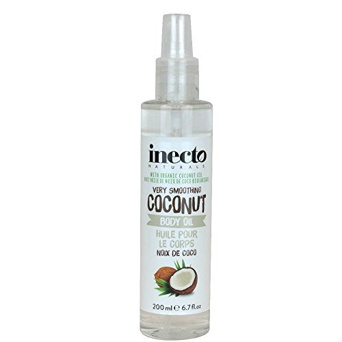 inecto Naturals Very Smoothing Body Oil, Coconut 200 ml - Pack of 6