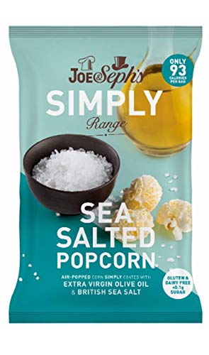 Joe & Sephs Simply Salted Popcorn 16g (Pack of 18)
