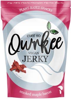 Qwrkee Vegan Jerky Smoked Maple Bacon 70g (Pack of 4)