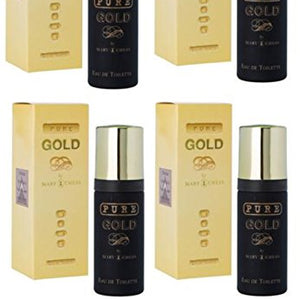 PURE GOLD FOR MEN 4 PACK BY MILTON LLOYD 50ML EAU DE TOILETTE/AFTERSHAVE