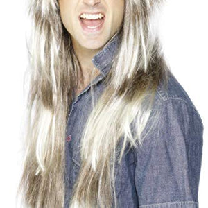 Smiffys 80's Mega Mullet Blonde Wig - Brown