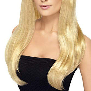 Smiffys Babelicious Wig Blonde Long Straight with Fringe