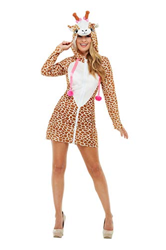 Smiffys 47786S Giraffe Costume, Women, Brown, S - UK Size 08-10
