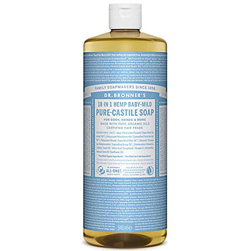 Dr Bronner's Baby Pure-Castile Liquid Soap 946ml (Pack of 2)