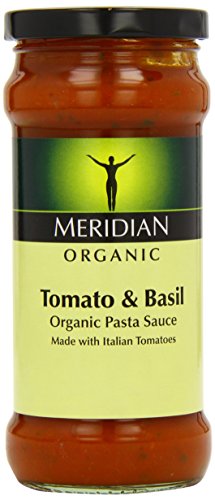 Meridian Organic Tomato and Basil Pasta Sauce 350 g (Pack of 6)