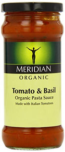 Meridian Organic Tomato and Basil Pasta Sauce 350 g (Pack of 6)
