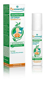 Puressentiel Respiratory Air Spray 20 ml – Soothe The Airways – Winter ailments, Blocked Nose, runny Nose, Sneezing – Pure Natural Essential Oils – Propellant Gas Free Aromatherapy