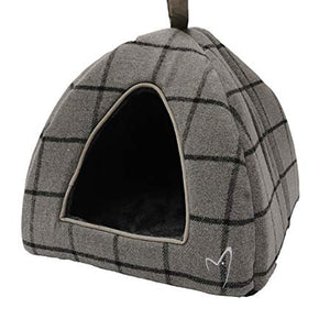 Gor Pets Camden Pyramid Bed (40X40X40Cm) Grey Check