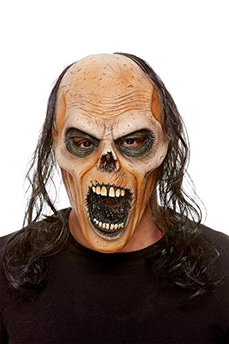 Smiffys 61115 Zombie Latex Mask, Unisex Adult, Brown