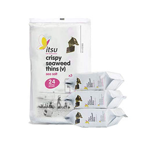 itsu Crispy Seaweed Thins Sea Salt Healthy Snack 5g