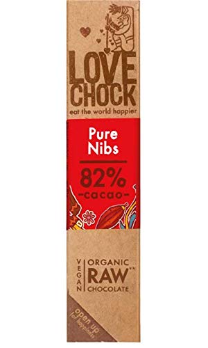 Lovechock | Raw Organic Chocolate Pure Nibs | 12 X 40G