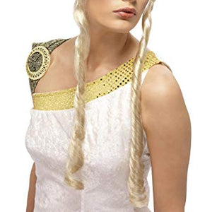 Smiffys Greek Goddess Wig with Curls and Ringlets - Blonde