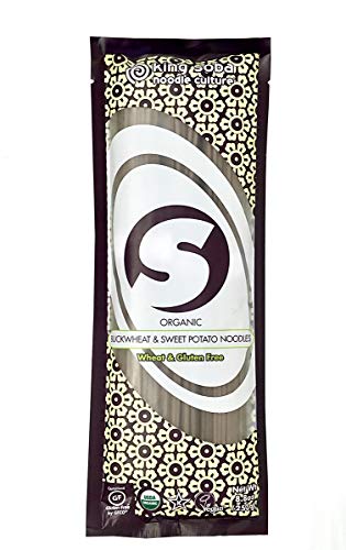 King Soba Gluten Free & Organic Sweet Potato & Buckwheat Noodles 250g - 3 Servings Per Pack (Pack of 6)