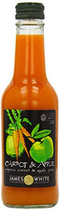 James White Organic Carrot and Apple Juice 25 ml (Pack of 6)
