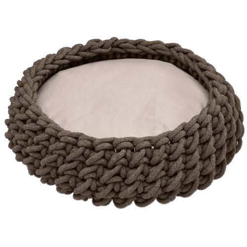 Dog Basket Braided Linz   50X50 Cm Taupe | Hunter