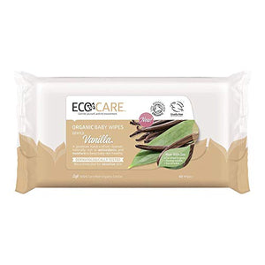 Ecocare 88058 Organic Baby Wipes Vanilla 60 Wipes (1 Unit)